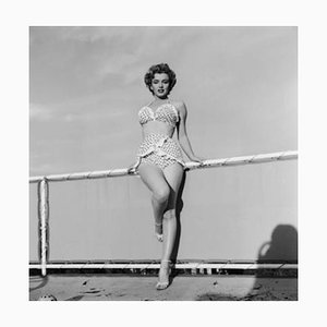 Beach Belle Silver Gelatin Resin Print Framed in Black by Hulton Archive