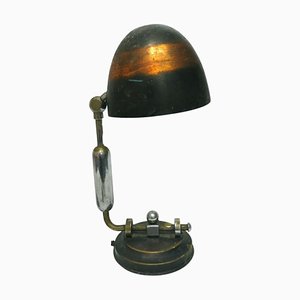 Lámpara de mesa industrial de Anker Lyhne, años 50