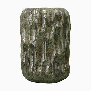 Medium Vase in Dark Grey Stoneware by Christina Muff