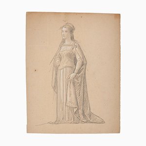 Theatrical Costume - Original Drawing - 19th Century 19th Century