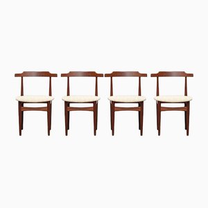 Sillas de comedor de Hans Olsen para Frem Røjle, años 60. Juego de 4