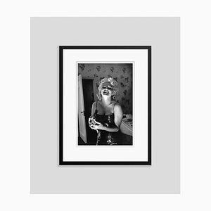 Marilyn Getting Ready To Go Out Silver Gelatin Resin Print, Framed In Black by Ed Feingersh for GALERIE PRINTS