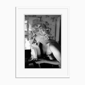 Marilyn Getting Ready To Go Out Silver Gelatin Resin Print, Framed In White by Ed Feingersh for GALERIE PRINTS