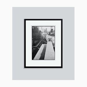 Marilyn On the Roof Silver Gelatin Resin Print, Framed In Black by Ed Feingersh for GALERIE PRINTS