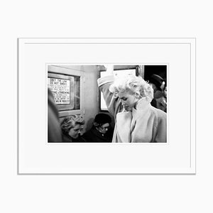 Marilyn In Grand Central Station Silver Gelatin Resin Print, Framed In White by Ed Feingersh for GALERIE PRINTS