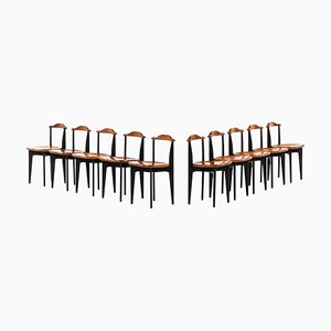 Thema Dining Chairs by Yngve Ekström for Swedese, 1953, Set of 10