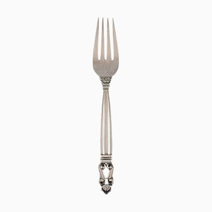 Acorn Dinner Fork in Sterling Silver by Georg Jensen, 1940s