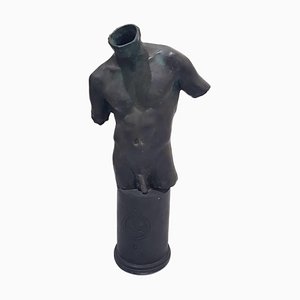 Busto maschile - Scultura originale in bronzo di Igor Mitoraj - 1991 1991