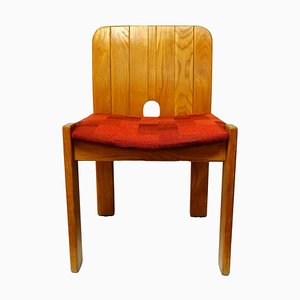 Solider Beistellstuhl aus Holz von Gavina, 1970er