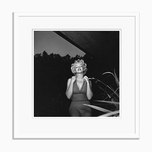 Marilyn Monroe Silver Gelatin Resin Print Framed in White by Baron