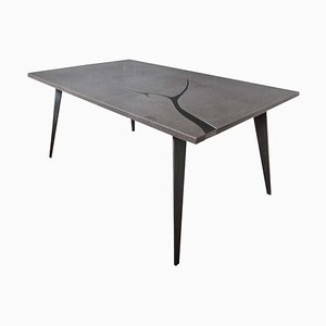 Filodifumo 3rd Outdoor Table in Lava Stone & Steel by Riccardo Scibetta & Sonia Giambrone for MYOP