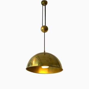 Mid-Century Brass Model Posa Pendant Lamp by Florian Schulz, 1970s