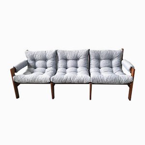 Mid-Century 3-Seater Rosewood Sofa