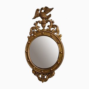 Specchio Witch in legno dorato, fine XIX secolo