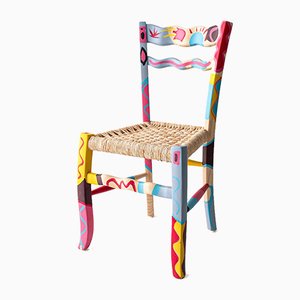 A Signurina Taormina Chair in Hand-Painted Ashwood by Antonio Aricò for MYOP