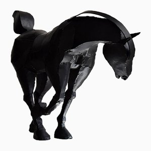 Sculpture Cheval en Fer par Lida Boonstra, 1998