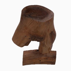 Nude Skulptur einer Frau aus Holz, 1960er