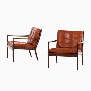 Rosewood Samso Easy Chairs by Ib Kofod-Larsen for OPE, 1950s, Set of 2