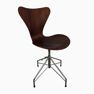 Silla giratoria 3117 Mid-Century de Arne Jacobsen para Fritz Hansen