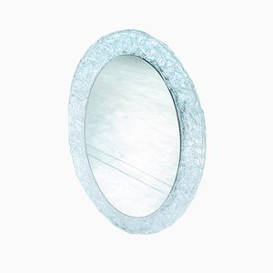 Oval Acrylic Glass Mirror from Hillebrand Lighting, 1960s
