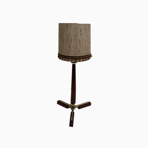Lámpara de mesa con marco de latón y 3 patas, años 60