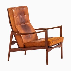 Swedish Model Örenäs Lounge Chair by Ib Kofod-Larsen for OPE, 1950s