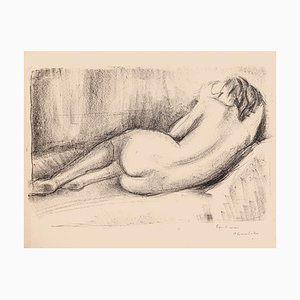 Nude - Original Lithografie auf Papier von Pierre Guastalla, 1950er