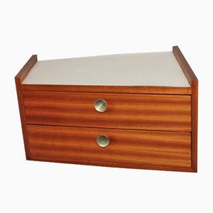 Comodino da parete Mid-Century in palissandro