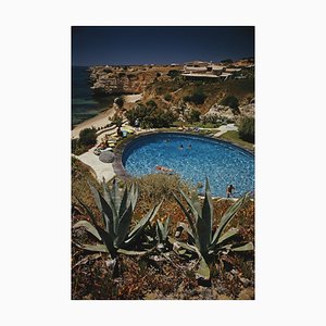 Algarve Hotel Pool Oversize C Print Framed in White by Slim Aarons