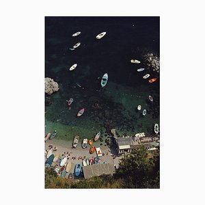 Amalfi Coast Oversize C Print Framed in White by Slim Aarons