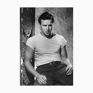 Brando Archival Pigment Print Framed in White by Alamy Archives