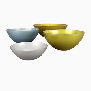 Anodized Aluminum Bowls by Bjørn Engø for Emalox, 1950s, Set of 4