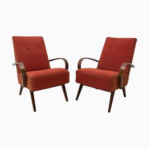 Mid-Century Bentwood Armchairs by Jaroslav Smidek for Thonet, 1960s, Set of 2