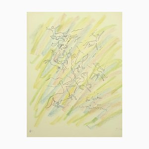 Study for the Wall Lithographie von Jean Cocteau, 1956