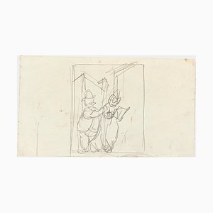Matita su carta figurata, XIX secolo, di Gabriele Galantara