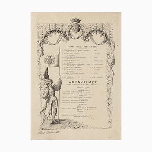 Litografía Opera Programme on Paper, 1885