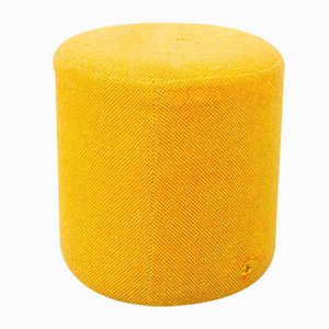 Vintage Yellow Pouf, 1970s