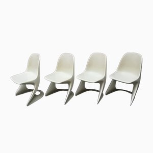 Stackable Plastic Chairs by Alexander Begge for Casala, 1974, Set of 4