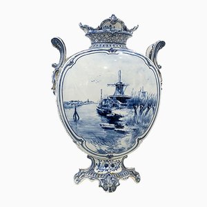 18th Century Dutch Delft Blue Vase