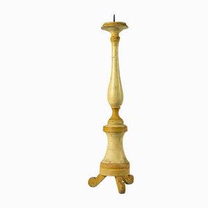 Lackierter Holz Kerzenhalter, 1800er