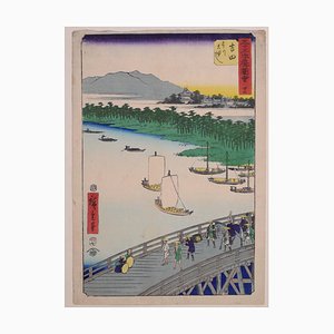 Die große Brücke über den Toyo - von Hiroshige Utagawa - 1855 1855