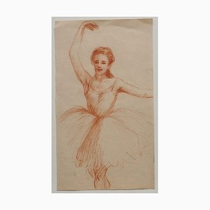 Bailarina - Lápiz de dibujo original sobre papel - 1930 ca. 1930 ca.