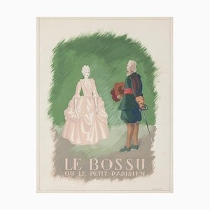 Le Bossu - Dibujo original en tempera - principios del siglo XX principios del siglo XX