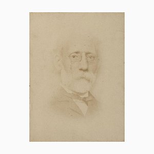 Portrait of Painter Carlo Ferrari - Original Original Photograph - 1870 1870