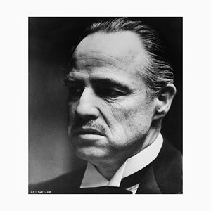 Don Vito Corleone Archival Pigment Print Encadré en Noir par Bettmann