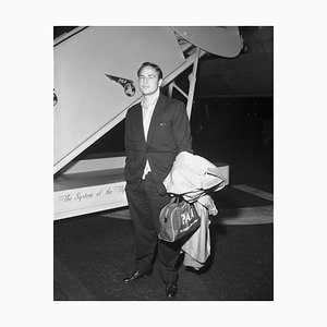 Impresión pigmentada Marlon Brando Archival enmarcada en blanco de Bettmann