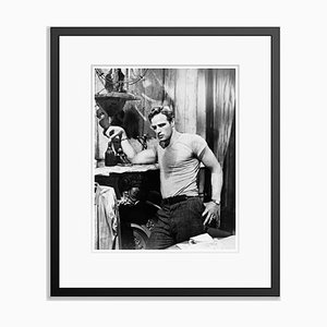 Marlon Brando Archivdruck in Schwarz