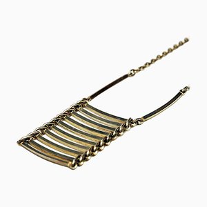 Mid-Century Silver Ladder-Like Pendant Necklace by Niels Erik From, Denmark, 1960s