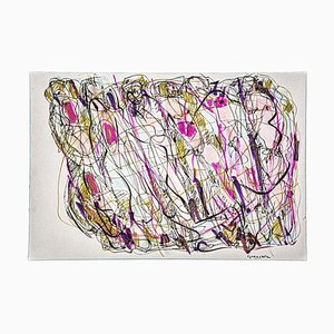 Flowers Ink on Paper by Maurizio Gracceva, 2016