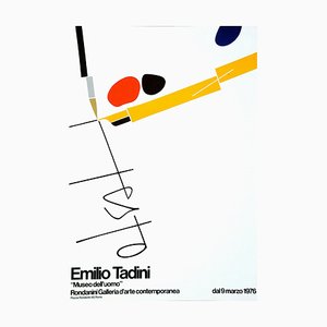 Póster de exhibición de póster de Emilio Tadini, 1976